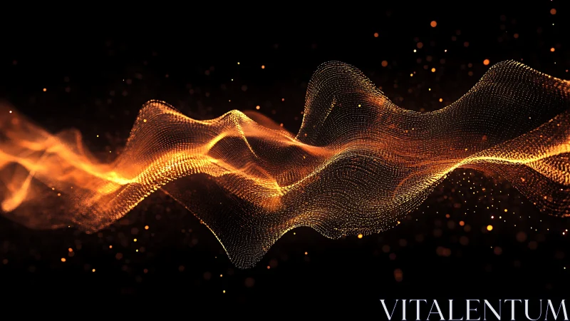 Luminous Wave Dances Through Cosmic Darkness