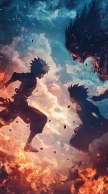 Skyborne rivals rise as a dark demon erupts between them