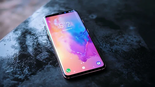 Samsung S10+ Flagship smartphone with gradient AMOLED display