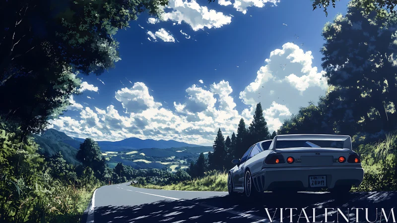 Skyline daydreamer parked under a choir of drifting clouds.