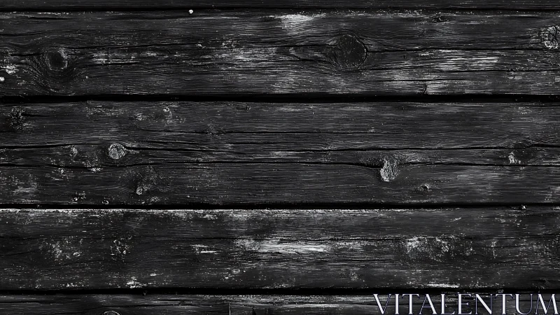 Weathered black wooden planks with pronounced grain texture