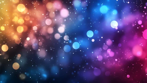 Colorful bokeh light background with dreamy, abstract style.