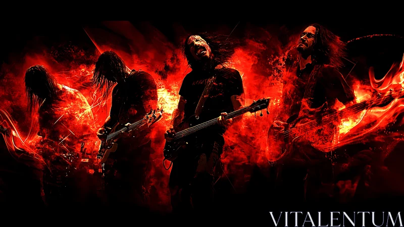 Guitar thunderstorms ignite a molten red stage inferno tonight