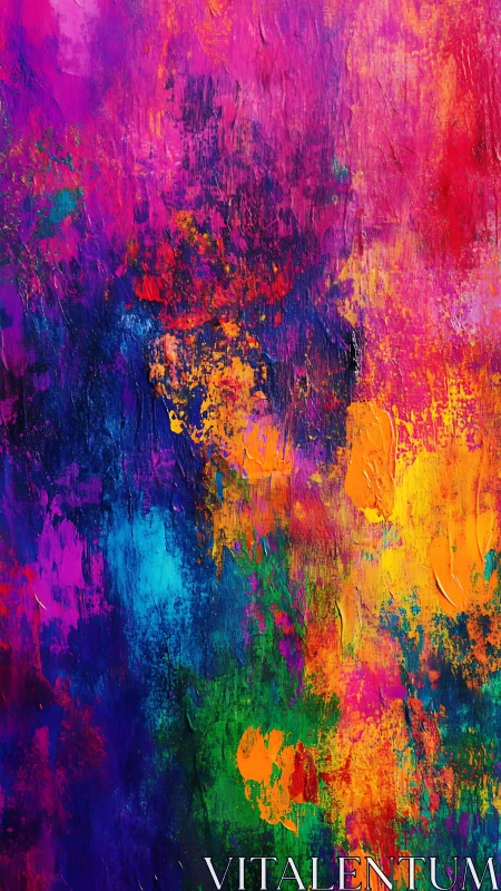 Vivid abstract canvas with layered neon color fields.