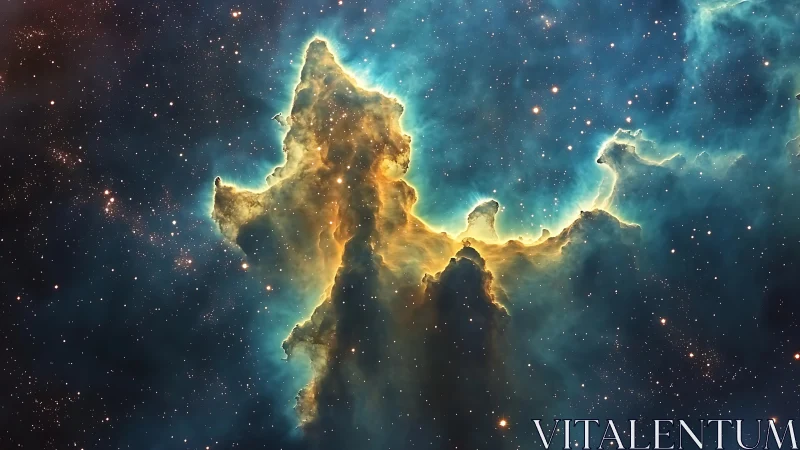 Nebula structure shows bright ionized edges and dense core