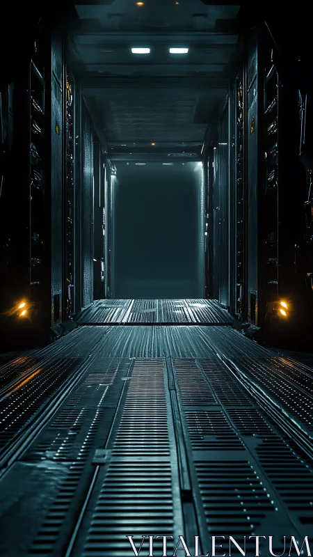 Neon hush in a starship corridor of unanswered questions.