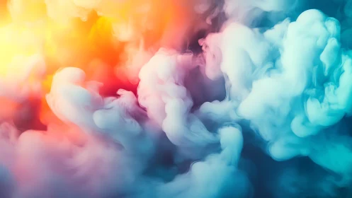 Nebula Swirls Trading Sunset Fire For Dreamy Ice Clouds.