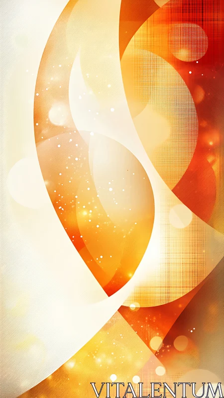 Solar swirls and ember arcs in a glowing abstract dance.