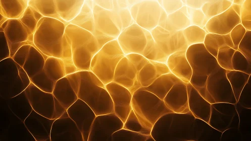 Glowing Honeycomb Magic: Warmth and Light Dance Together.