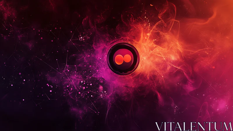 Nebular energy core glows within magenta and orange plasma field