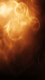 Luminous Abstract Forms in Warm Chromatic Space.