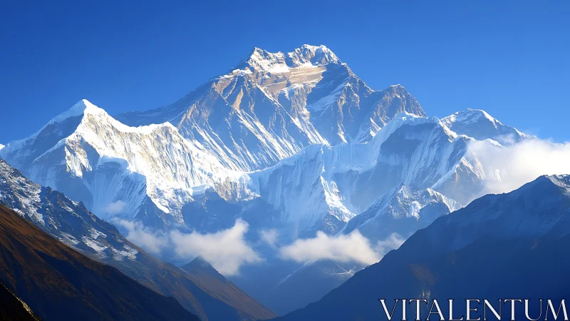 Sunrise crown over icy Himalayan cathedral of peaks.