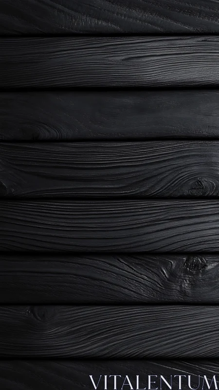 Charcoal-black wooden planks with quietly flowing grain.
