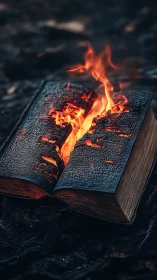 Combustion on Paper: Open Book with Controlled Flame Propagation