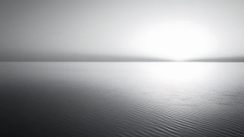 Minimalist seascape meets horizon in soft monochrome light.