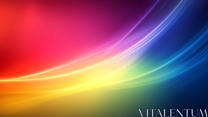 Spectral gradient wavefront with luminous chromatic arcs.