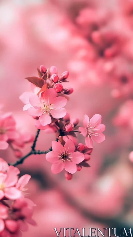 Pink Blossoms in Soft Focus Dreaming.
