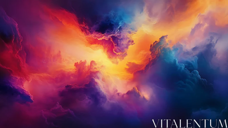 Nebulae ignite where sunrise and storm clouds collide