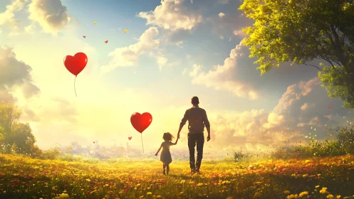 Heartstrings & Golden Fields: A Whimsical Journey.