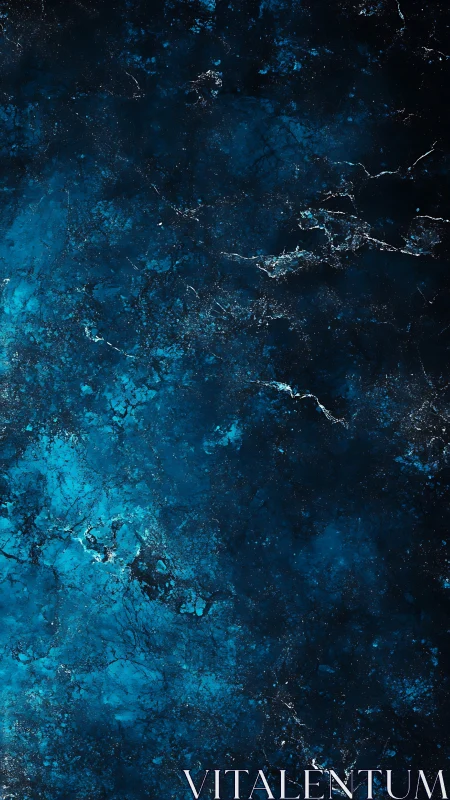 Deep blue textured abstract surface with marbled patterns.