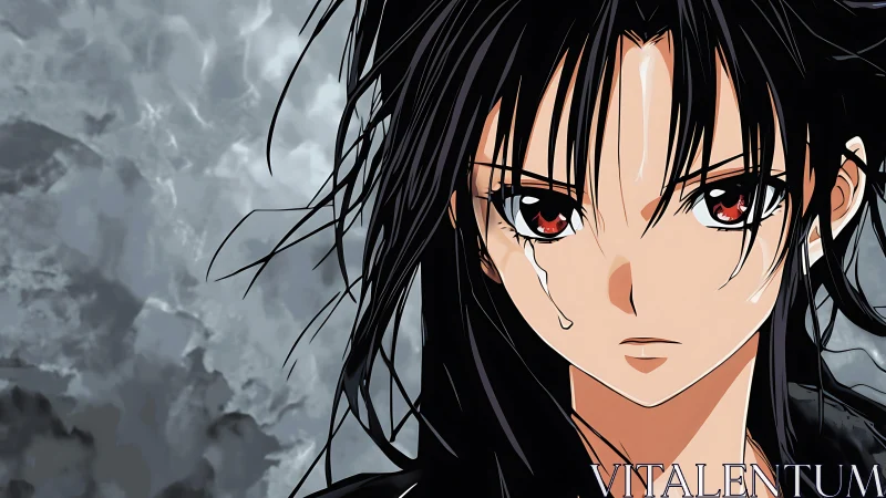 Storm-eyed warrior studies grief like incoming weather