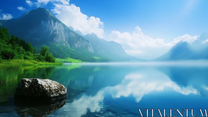 Mountain mirrors trade secrets with a glassy alpine lake