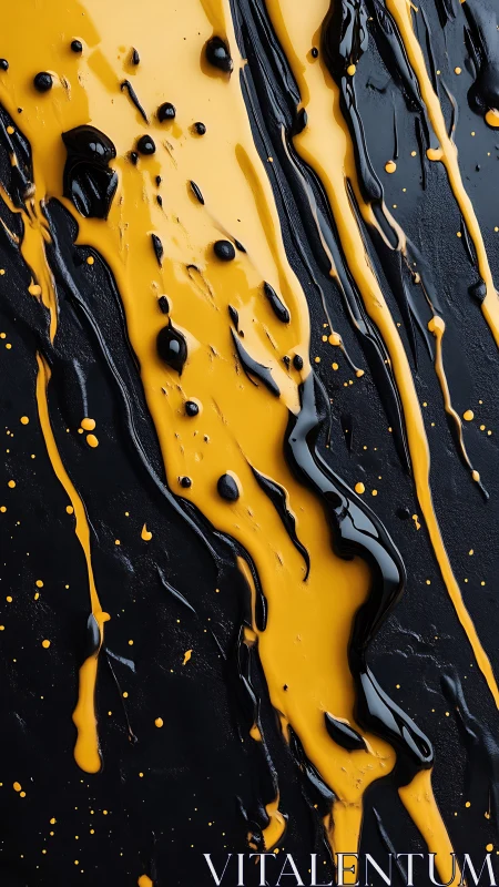 Molten Honey Onyx Rivers Splashed Across Midnight Canvas.