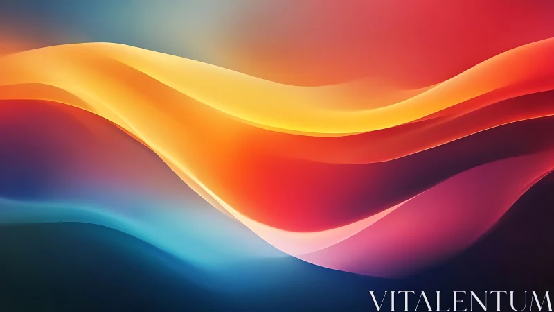 Color waves drift like molten ribbons across a twilight sea