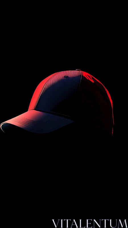 Baseball cap isolated in low key directional lighting study
