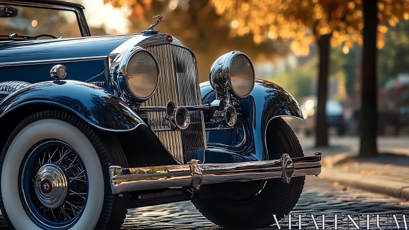 Chrome nostalgia hums softly through this autumn boulevard