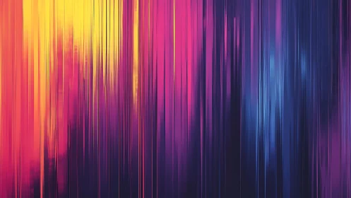Vibrant abstract vertical streaks in neon gradient digital art.