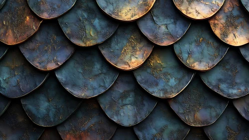 Dragon-scale copper shingles glow with secret twilight fire.