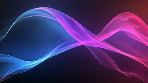 Gentle neon waves drifting through a twilight dreamscape.