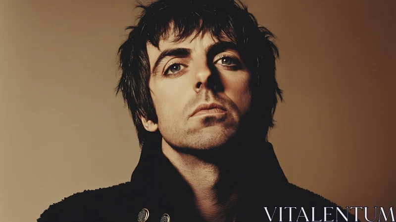 Moody close-up portrait captures intense, defiant gaze