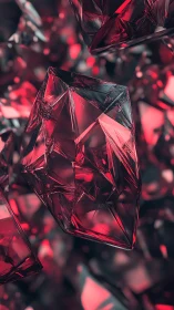 Crystalline ember hearts caught in electric velvet dusk.