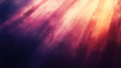 Radiant abstract light beams in vivid purple and gold hues.
