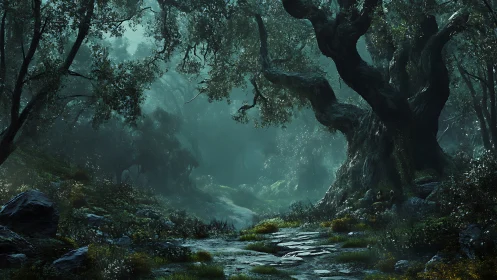 Emerald Grove Sanctuary Where Ancient Trees Guard Timeless Secrets.