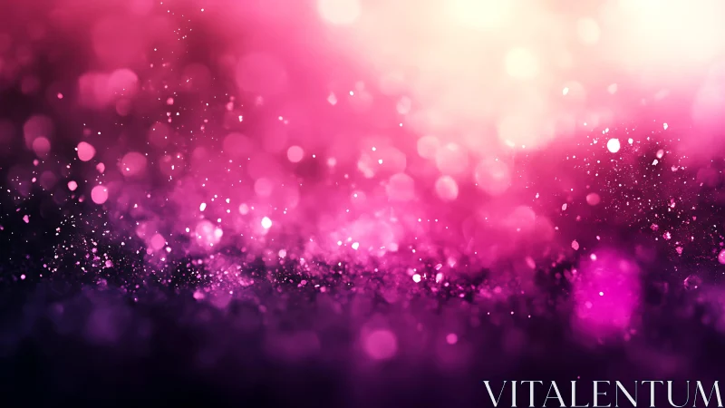 Vibrant pink bokeh abstract background with glowing light effects.