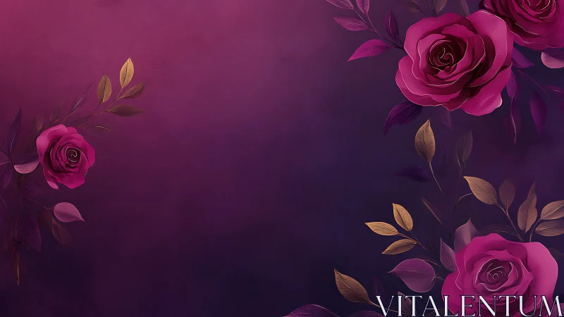 Velvet Roses in Bloom: A Luxe Floral Garden.