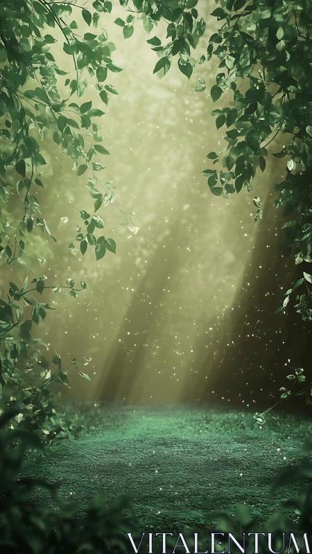 Volumetric Lighting Through Layered Foliage With Particle Depth Effects