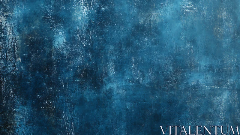 Textured cobalt pigment field with stratified light diffusion.