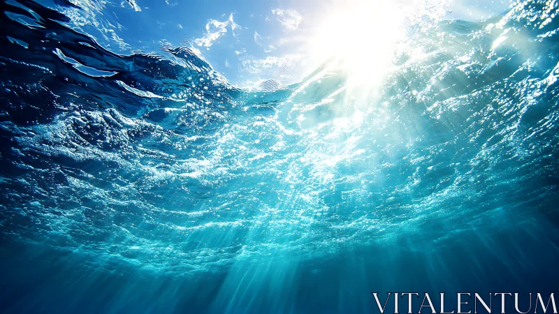 Sunlit ocean waves welcoming you into a blue daydream.