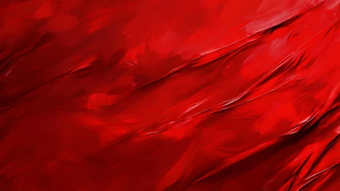 Red digital abstraction shows diagonal streaks and folds