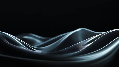 Moonlit data dunes curl like liquid silver in silence