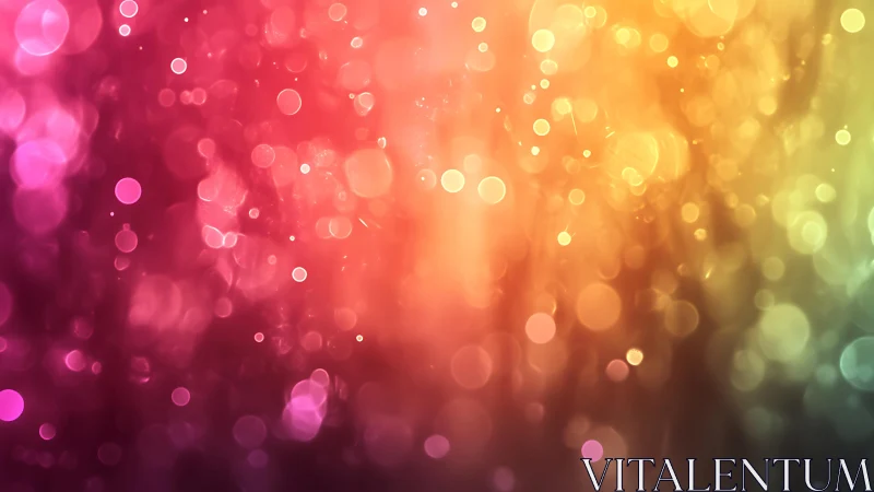 Colorful bokeh lights abstract background in vibrant gradient style.