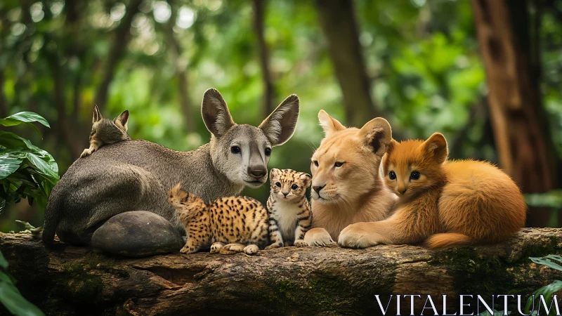 Precious Forest Family: Five Amazing Animals Together