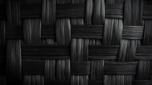 Dark woven fiber texture with tight geometric pattern.