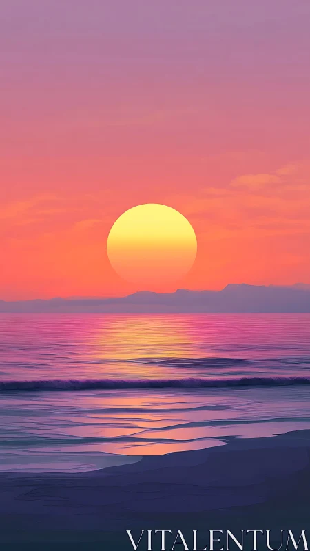 Neon hush over tideglass waves at pastel dream sunset.