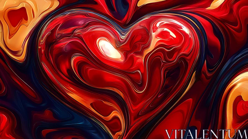 Fluid Abstract Composition with Layered Color Fields.