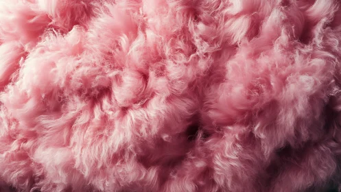 Soft pink fur cloud texture with dense swirling volume.